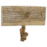 Yorkshire, Hetton.- Charter, [late 12th century].