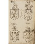 Heraldry.- [Shields & Crests], manuscript, [c. 1670s].