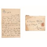 Mascagni Pietro. Lettera autografa firmata, datata 22 agosto 1898.