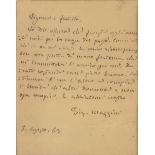 Mazzini Giuseppe. Lettera autografa al sig. Frigerio, capitano della Guardia Nazionale, datata 5 …