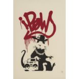 Banksy (b.1974) Gangsta Rat