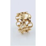 Gucci, anello Staffe in oro giallo 18ct Gucci, an 18 carat yellow gold stirrup ring