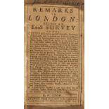 London.- Stow (W[illiam]) Remarks on London, T. Norris and H. Tracy, 1722.