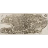 Rome.- Merian (Matthaeus) Roma, [circa 1650]; together with two further panoramic views of Rome, …