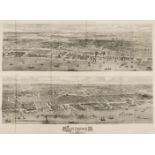 England.- Panoramas.- A good group of 14 bird's-eye panoramic views of English cities, circa …