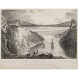 Bristol.- Clifton Suspension Bridge.- A good group of 18 views of Brunel's Suspension Bridge, …