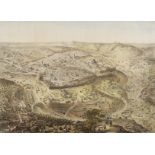 Levant.- Hofer (J.J.) [Bird's-eye view of Modern Jerusalem], [late 19th century].