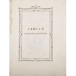 Luqman. Fabulae Locmani Sapientis ex Arabico sermone Latinis versibus interpretatae ad Emmanuele …