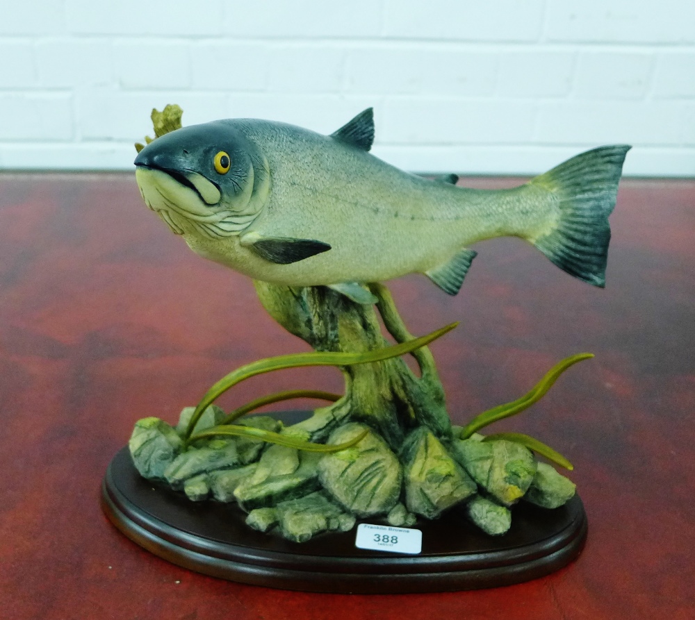 'King of the River' a Border Fine Arts limited Edition model on a plinth base, No 390/950, 33 x 28cm