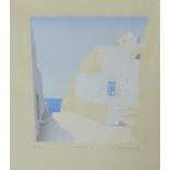 Greek School Patmos I Limited edition screen print No.135/170, in a glazed frame, 45 x 55cm