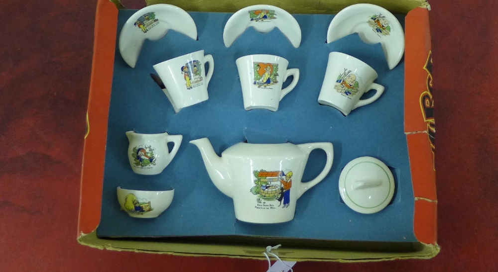 A nursery tea ware set, complete with original box