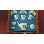 A nursery tea ware set, complete with original box