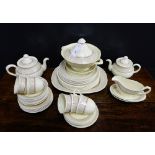 A Mason's Ashlea patterned dinner service, comprising dinner plates, side plates, bowls, tureen,