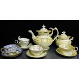 A quantity of 19th century and later porcelain tea wares, (a lot)