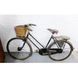 A vintage 'Brooks' bicycle, 92 x 190