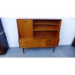 A Mid Century teak sideboard, 136 x 153 cm