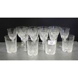 A small suite of drinking glasses, (14)