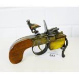 Dunhill Tinder Pistol, table lighter, 16cm long