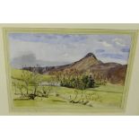 Unknown Artist Causey Pike from Newland Vale, Keddick, Watercolour, in a gilt glazed frame, 37 x