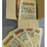 A carton containing a selection of late 1960's Dandy comics, etc (a lot)