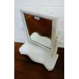 A white painted dressing mirror