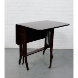 A mahogany drop leaf table, 68 x 68cm