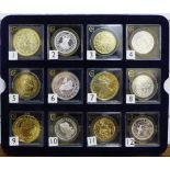 The Millionaires Collection of Silver and Silver Gilt coins, thirty six in total, contained over