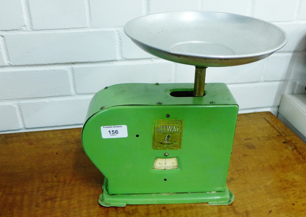 Kitway vintage green enamel scales