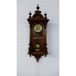 A Vienna wall clock, 105 x 38cm