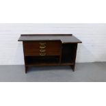 A vintage work bench, 76 x 118cm