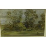 William Crawford Landscape Pastel, in a glazed frame, 42 x 26cm