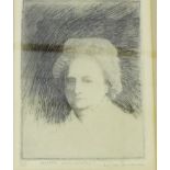 Don Swann (America 1889-1954) Martha Washington Pencil signed etching, in glazed frame, 13 x 17cm