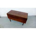 A mahogany drop leaf table on straight block supports, 72 x 118cm *Provenance - Auchtertool House