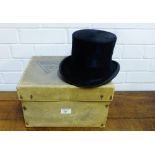 A Hope Brothers of Ludgate Hill, London top hat size 6 3/4