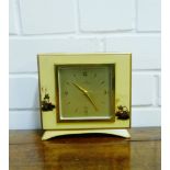 An Elliot Chinoiserie mantle clock, 15 x 16cm