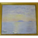 Early 20th century Hungarian School A Mountain Lake Scene Signed indistinctly bottom left and