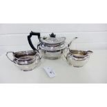 A three piece Epns teaset (3)