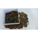 A small collection of pre decimal and later coins together with Chinese coins / tokens (a lot)