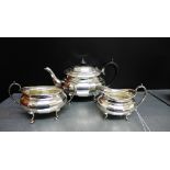 An Epns three piece tea set (3)