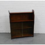 A retro bookcase with two glazed doors, 89 x 77cm