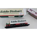 Two boxed Eddie Stobbart lorries (2)