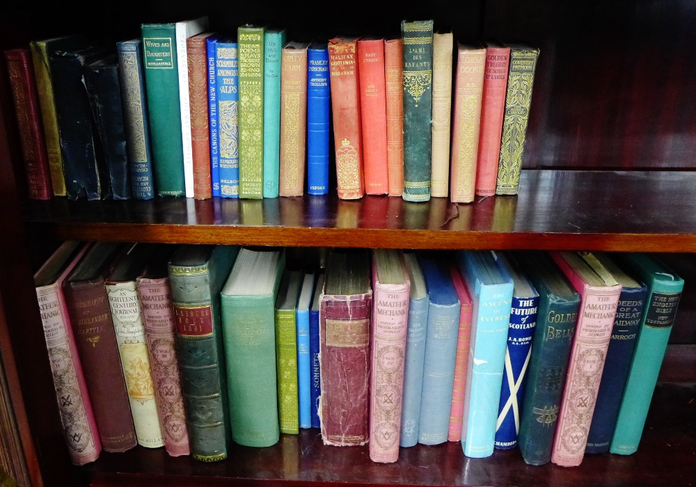 Two shelves of books to include Echoes of Old Clyde Paddle Wheels, Clyde Passenger Steamers 1812 -