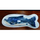 A Highland stoneware fish dish, 42cm long