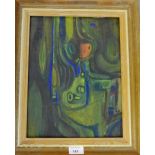 After Klee Spring Oil-on-board, framed, 25 x 33cm