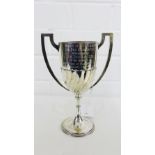 A George V silver twin handled 'Gun Dog' trophy cup, 19cm high