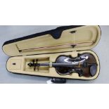 A violin and case