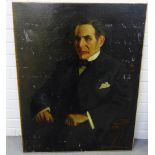 David Prophet Ramsay (1888-1944) Half length portrait of a Gent in Dinner Jacket and Bow Tie Oil-