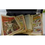 A collection of Rover and Adventure 1960's comics, together with a small selection of black and