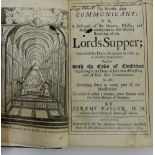 'The Lords Supper' by Jeremy Taylor D.D and late Lord Bishop of Downe & Connor, printed by R.H.