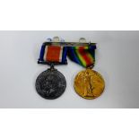 WWI War & Victory medals and ribbons awarded to Pte D McKenzie 50314, Highland Light Infantry (2)